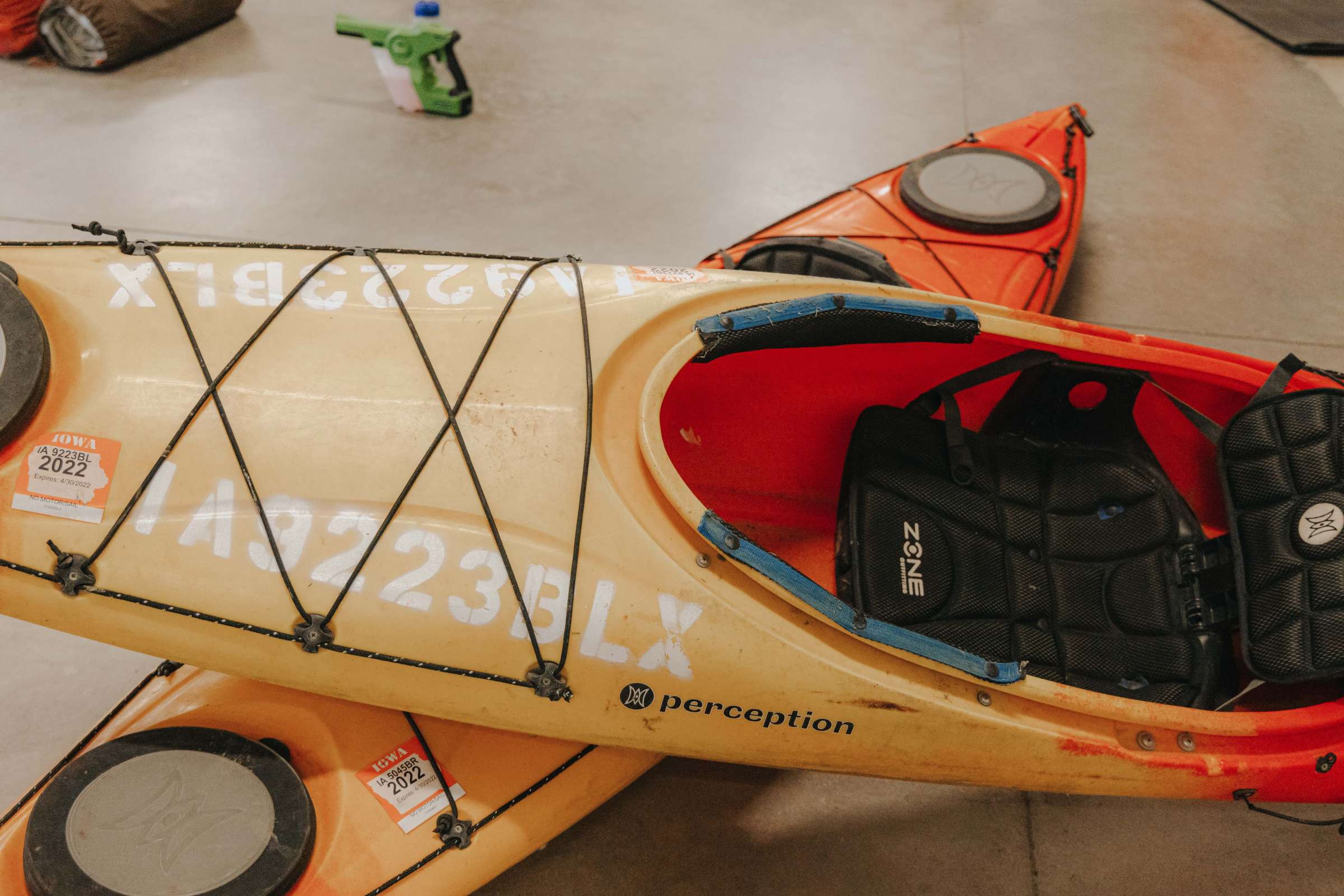Picture of kayaks for equipment rental