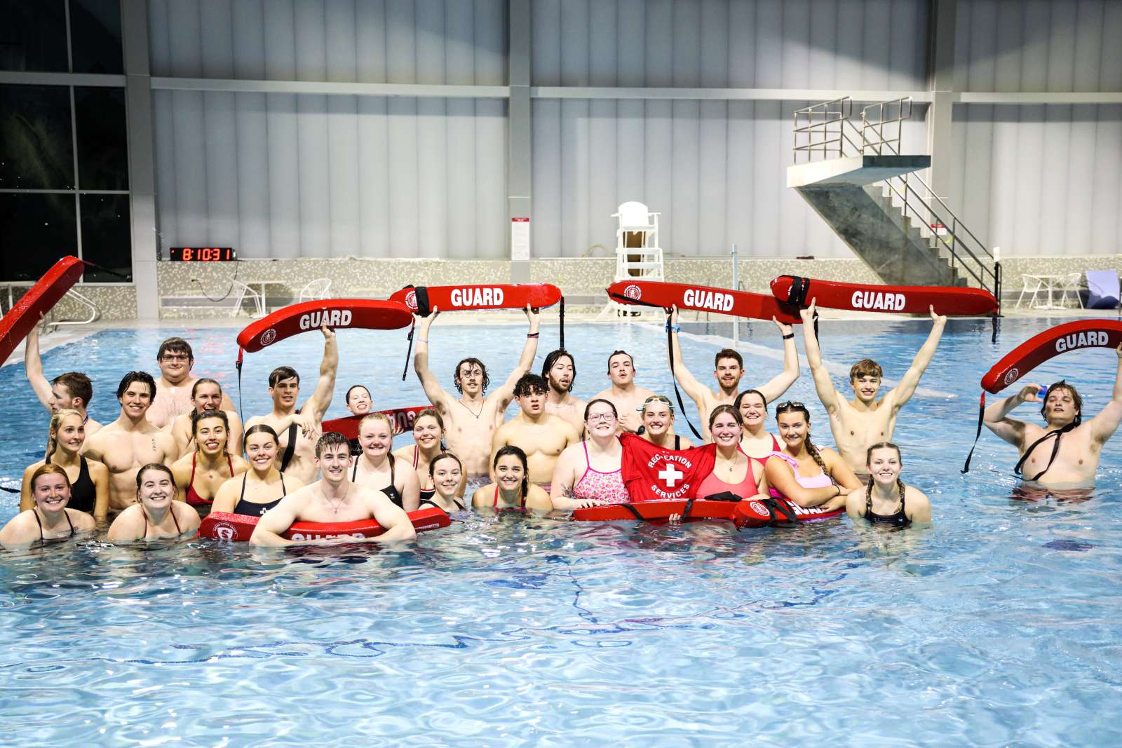 a group photo of the lifeguards
